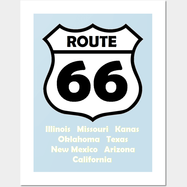 Route 66 Wall Art by jmtaylor